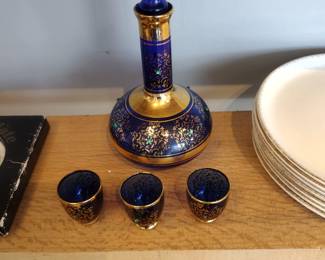 vintage decanter set