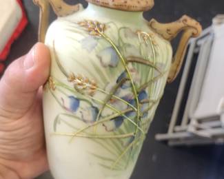 Hand painted nippon vase.