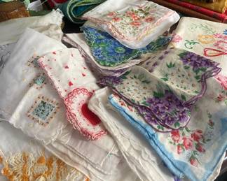 Selection of ladies hankies 