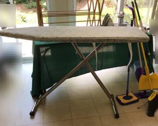 Ironing Board, Iron, Dryer Rack, Cleaning Stuff