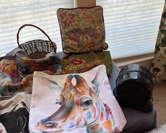 Canvas Bags, Baskets, Heater