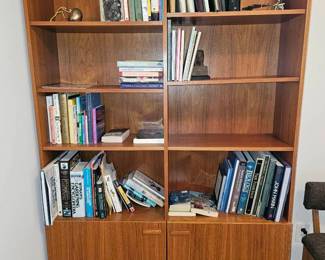 Bookcase, Books, Tapes