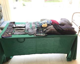 Gloves, scarves, sweaters, hats