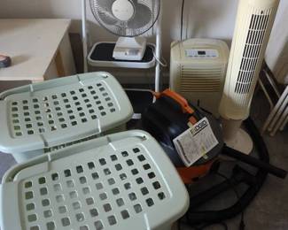 Dehumidifer, Shop Vac, Fans