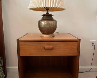 Side Table and Lamp