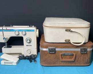 Necchi Sewing Machine, Suitcases