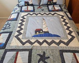 Double Bed with Quilt