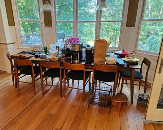 Beautiful Crate Dining Table and 10 Chairs