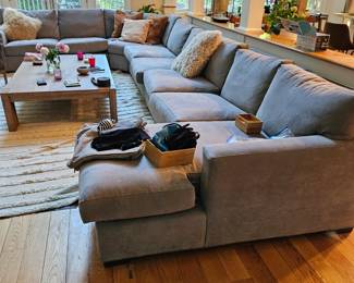 Large Crate Sofa and Large Oak Coffee