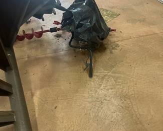 Spiral staircase with wooden treads