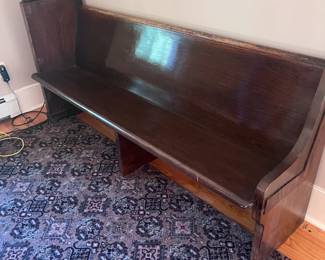 Church pew bench 
