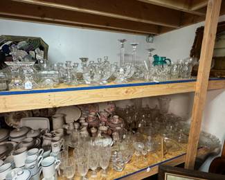 Vintage and antique glassware