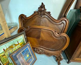 Antique twin size bed frame 