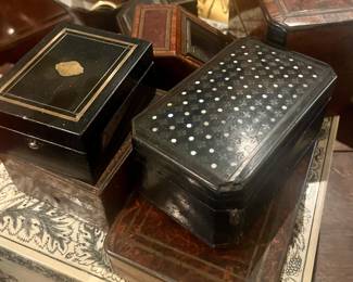A stunning collection of rare
Napoleon III boxes and watch cases