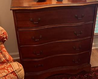 Beautiful little antique chest in walnut