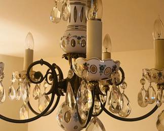 Czechoslovakia Bohemian chandelier 