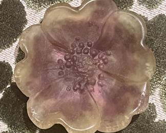 small DAUM flower pin dish