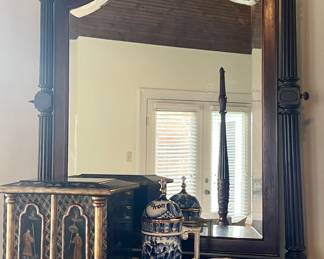 Amazing antique chest of drawers with mirror 