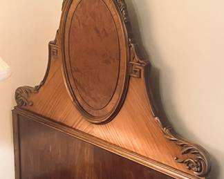 A gorgeous pair of French walnut Cameo twin beds in mint condition!