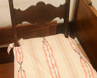 Little ladder back cosmetic chair in mahogany circa 1900