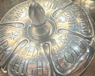 The Busy Executive Day Planner in sterling…spin the top to see what’s really on the schedule … RARE!