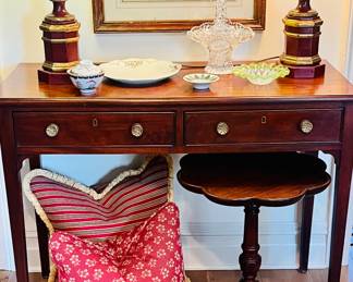 Walnut two drawer sideboard in a fabulous size!  Sofa table…can be.
