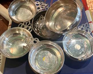 Antique sterling porringer collection 