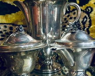 Massive sterling TAXCO coffee service from the 1940s.