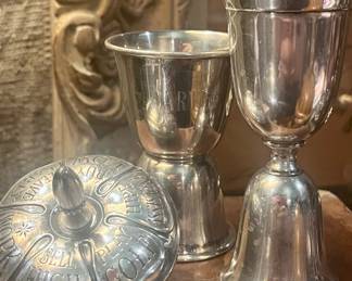 Vintage MCM sterling bar items and The Busy Executive day planner in sterling!