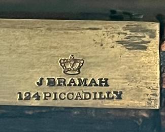 Joseph Bramah started out by training as a cabinet-maker. In 1784, after attending some lectures on lock making, he patented his first lock and in the same year set up the Bramah Locks Company at 124 Piccadilly, London.