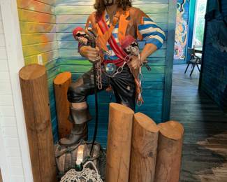6 foot tall, pirate statue