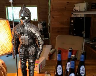 Collectible baseball beer bottles