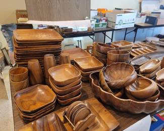 Hand carved dishes from Philippines