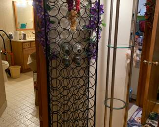 Heavy duty metal compact wine rack. Holds 67 bottles 