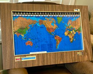 Rare Vintage Kilburg Geocrhon World Globe