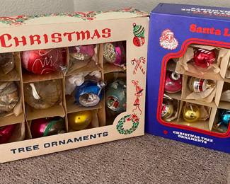 Vintage Christmas Indent and other Ornaments