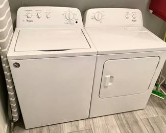 Very GOOD working clean Whirlpool Washer & Dryer. Non smoking pet free home pair.