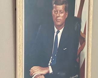Vintage President John Kennedy signed Picture.