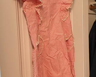 Super Nice 1950's Vintage Button back Apron/Dress.