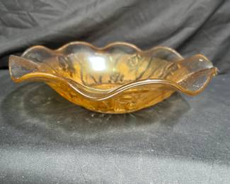  VTG Jeanette Marigold Herringbone Iris Bowl