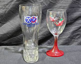 You're Sleigh'n It Wine Glass & Boot Shaped Glass