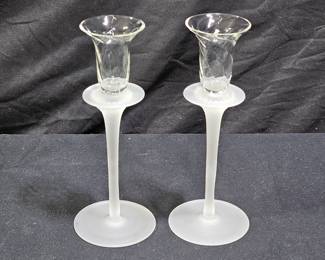 Crystal Clear Industries Valerie Candlesticks