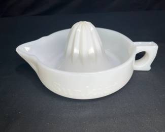 Vintage Sunkist Milk Glass Reamer