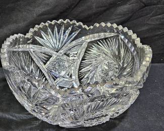 ATQ ABP Pinkin Brooks Cut Crystal Bowl