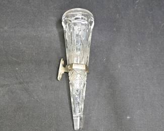 Antique Cut Glass Car Vase