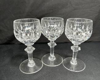 3 Gorham La Scala Crystal Cordials
