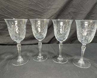 4 Tiffin Fransiscan Wine Glasses