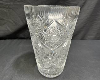 Vintage Cut Crystal Vase