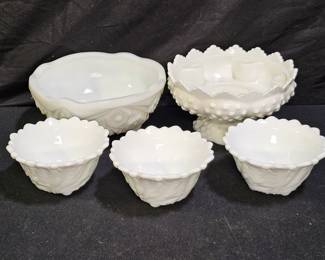 Vintage Indiana, Fenton, & McKee Milk Glass
