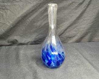 MCM Hand Blown Studio Glass Bud Vase